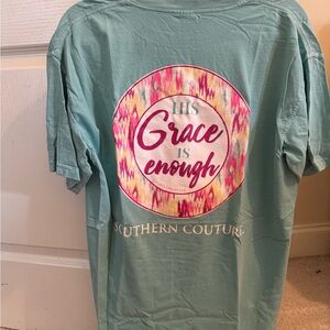 Southern Couture Blue Graphic T-Shirt